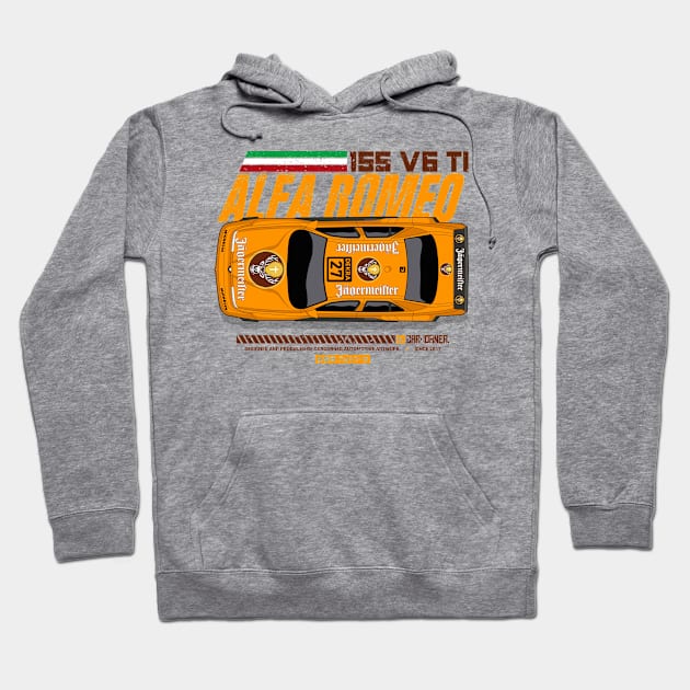 DTM - 155 V6 TI - CarCorner Hoodie by CarCorner - Automotive Artwork